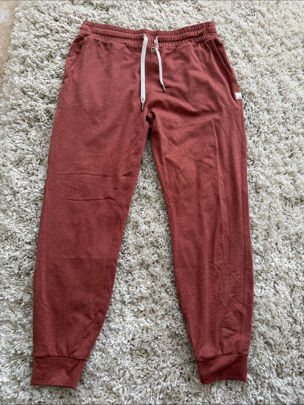 Vuori Rust Red Jogger Pants
